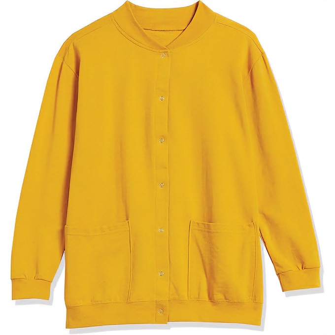 Snap-Front Cardigan, Maize, large