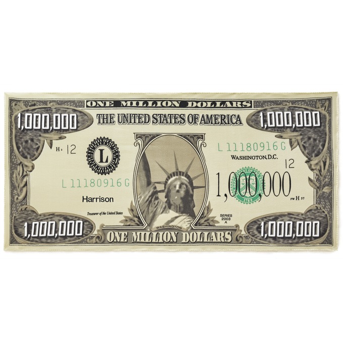 Plush Novelty Throw Blanket, Million Dollar, large