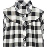 Flannel Snap-Front Duster, Black, large