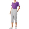 Knit Capri, Heather Gray, large