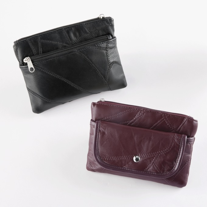 Patchwork Leather Wallet, , large