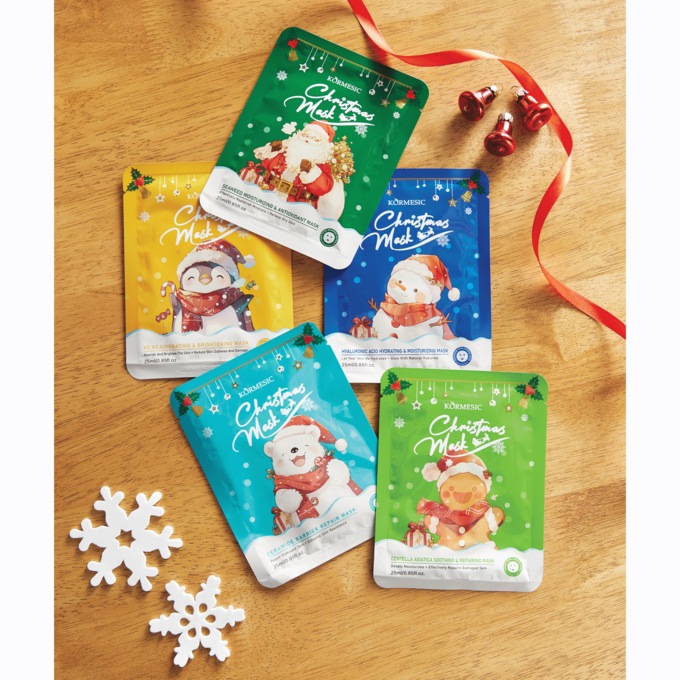 5 Pack Holiday Face Mask Set, , large