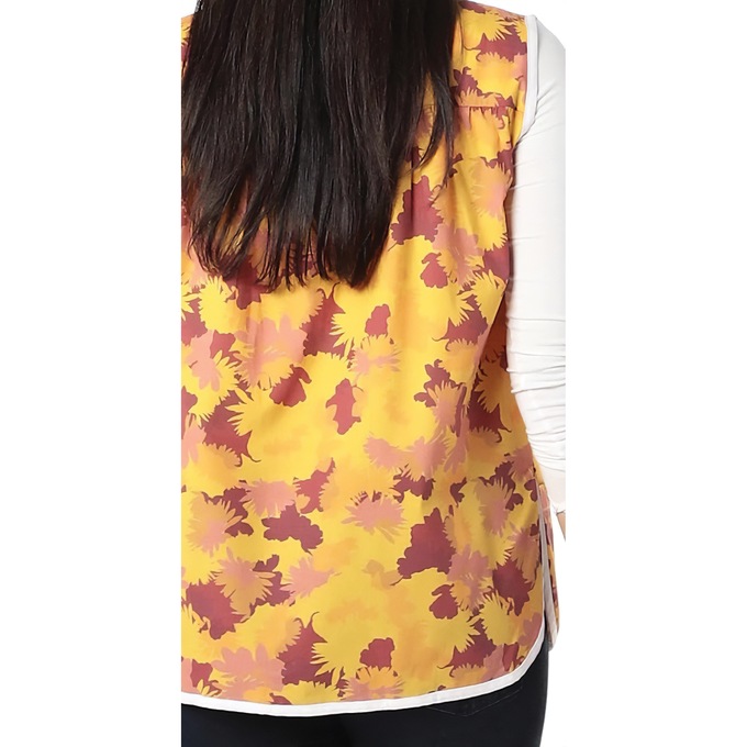 Easy-Care Button-Front Cobbler Apron, Autumn, large