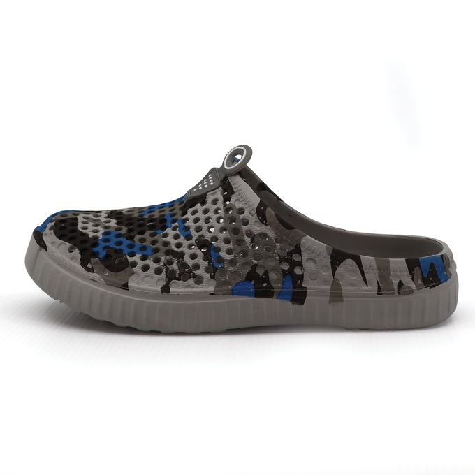 Women's Lightweight Perforated Comfort Clog, Multi Camo, large
