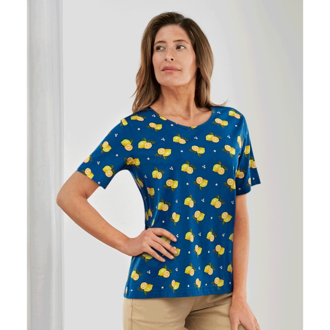 Ultimate Tee, Lemon Print, large