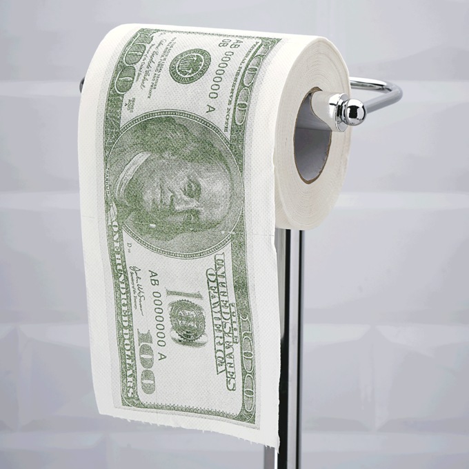 Money Toilet Paper, , large