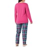 Women's Plaid Flannel PJ Set, Boysenberry, large