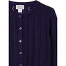 Cable Knit Cardigan, Navy, large