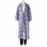 Men's Flannel Wrap Robe, , large
