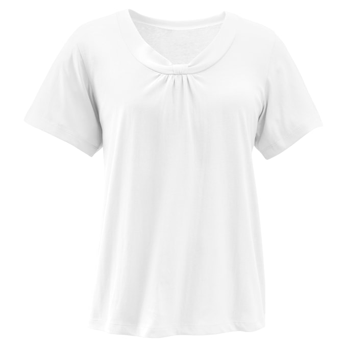 Nova Pleated Neck Top, , large