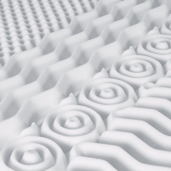 7 Zone Gel Foam Mattress Topper, , large