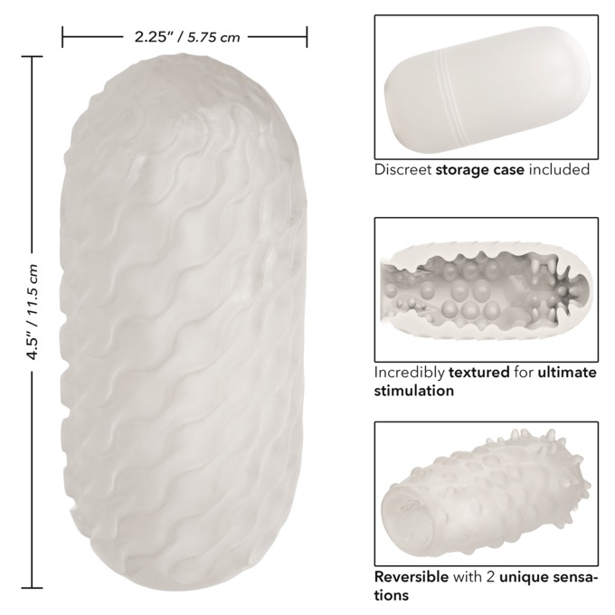 Boundless Reversible Nubby Stroker By Calexotics, , large
