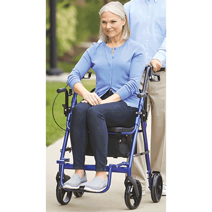 Drive 2-in-1 Rollator & Transport Chair, , large