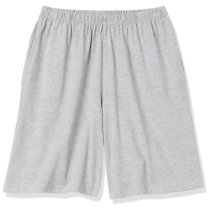 Knit Shorts - Solid and Print, Heather Gray, large