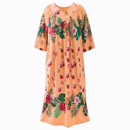 Border Print Long Lounger, , large