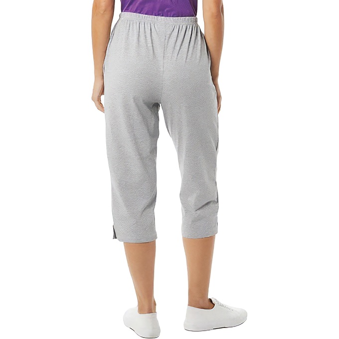 Knit Capri, Heather Gray, large