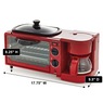 3-in-1 Breakfast Maker with Grill, Bake, Toast & Brew Functions, , large