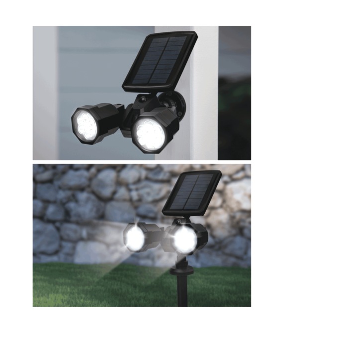 Bell+Howell Solar-Powered Bionic Spotlight Duo, , large