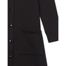Solid Snap Front Robe, Black, large