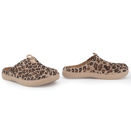 Women's Lightweight Perforated Comfort Clog, Leopard, large