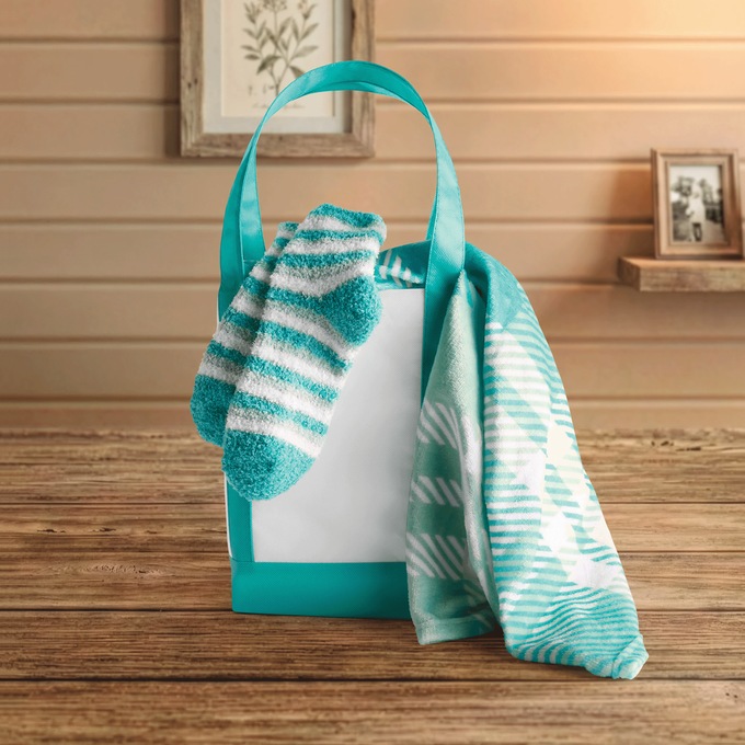 Tote, Throw & Socks Gift Set, , large