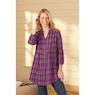 Pintuck Flannel Shirt, , large