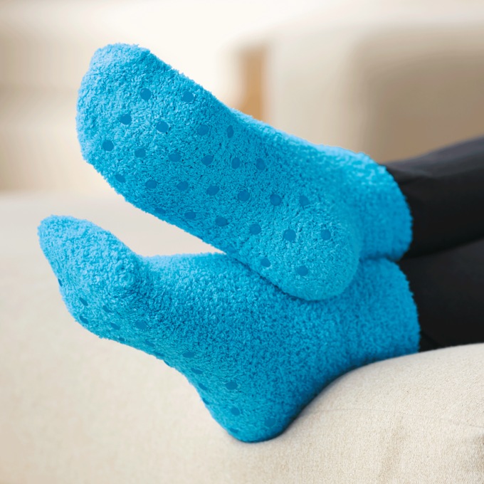 5-Pair Gripper Socks, Pastel, large