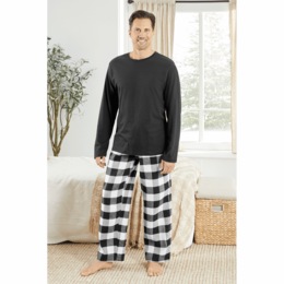 Men&#39;s Flannel PJ Set, , large