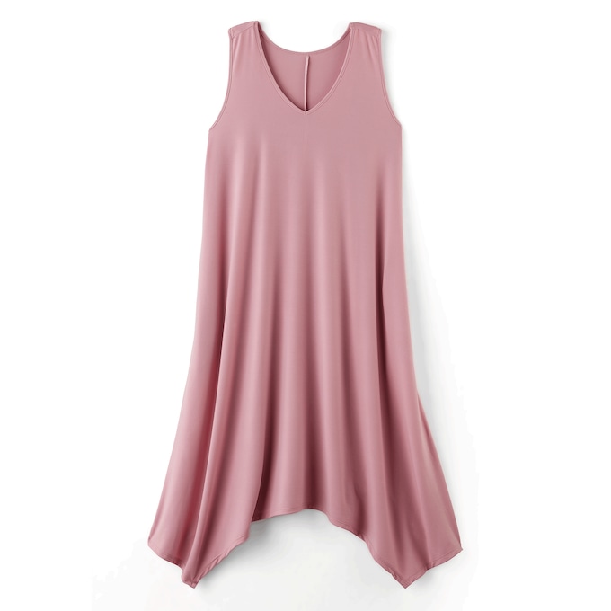 Handkerchief Hem Lounging Dress, , large