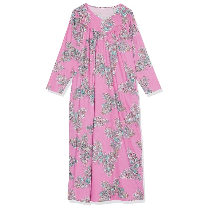Flannel Nightgown, Butterfly Rose, large