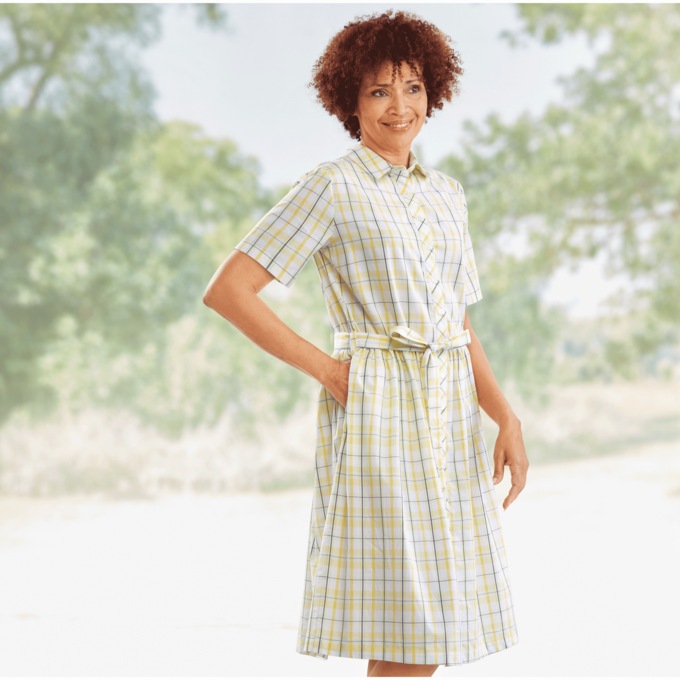 Plaid Dress, Sun Pear Plaid, large