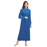Zip Front Velour Robe, , large