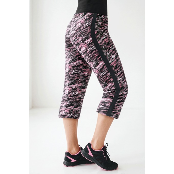 Contrast Stripe Capris, , large
