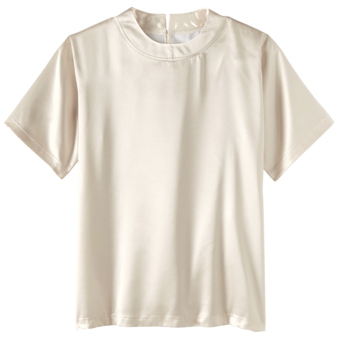 Satin Blouse, Ivory, large