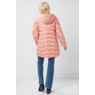 Hooded Chevron Quilted Coat, Rose, large