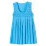 Sleeveless Knit Shorty Pajama, Cyan, large