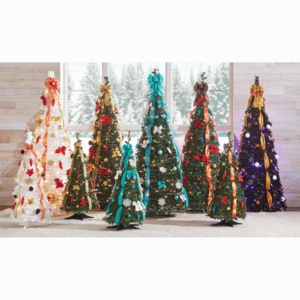 3' Poinsettia Pop-Up Tree, , large