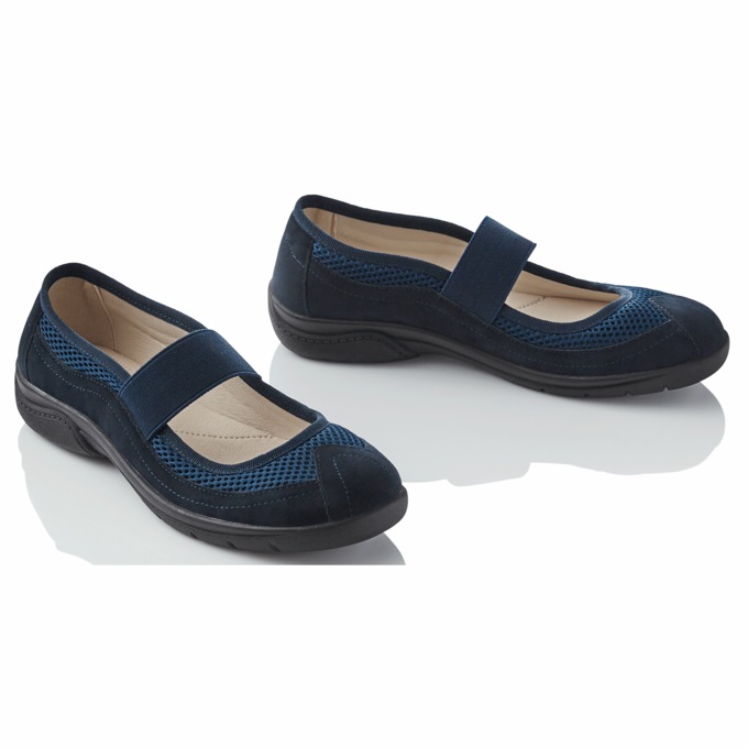 Comfort-Fit Mary Jane, Navy, large
