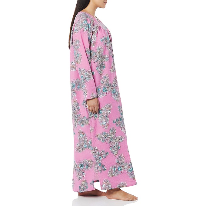 Flannel Nightgown, Butterfly Rose, large