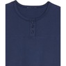Short-Sleeve Henley Pant Set, Navy, large