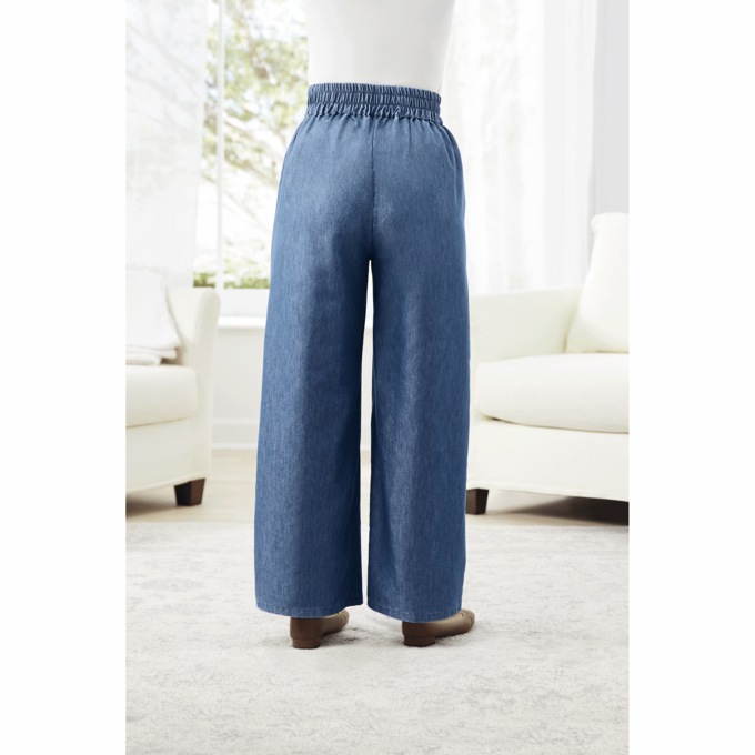 Chambray Relaxed Pant, , large
