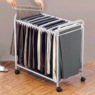 Rolling Pants Trolley Set of 6 Extra Hangers, , large