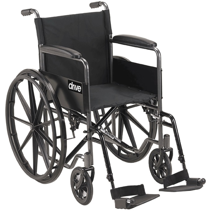 Drive Silver Sport Foldable Wheelchair, , large