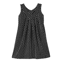 V-Neck Tunic Tank - Print, Black White Dot, large