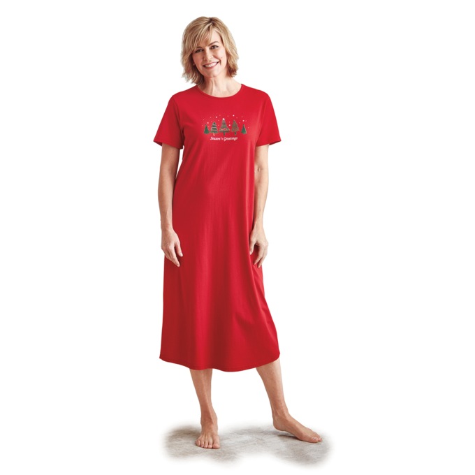 2-Pack Nightshirts, Scarlet Basil, large