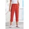 Plaid Capris, Orange Plaid, large