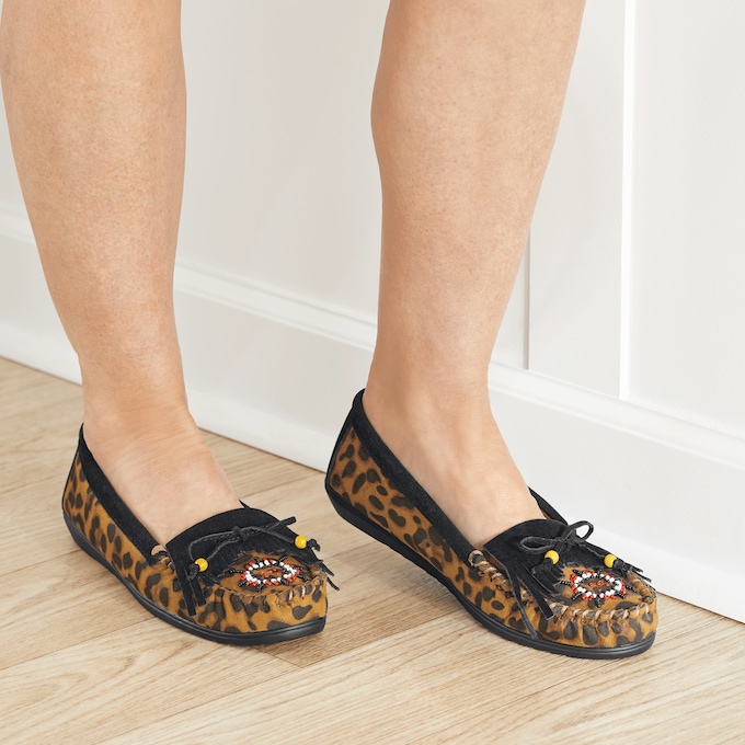 Beaded Women's Moccasin with Arch Support, , large