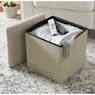 Folding Storage Ottoman, , large