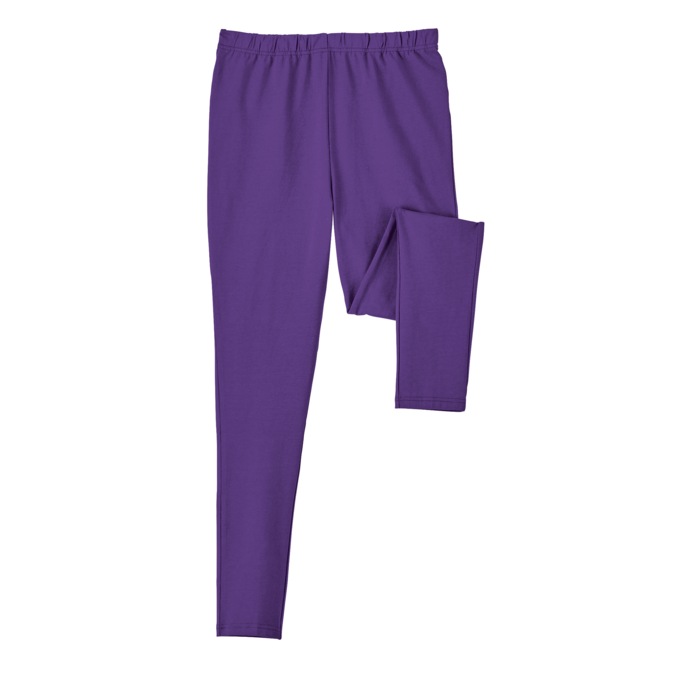 Classic Knit Leggings, Purple, large