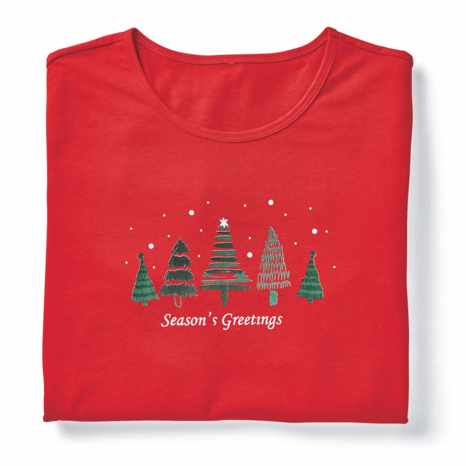 2-Pack Nightshirts, Scarlet Basil, large